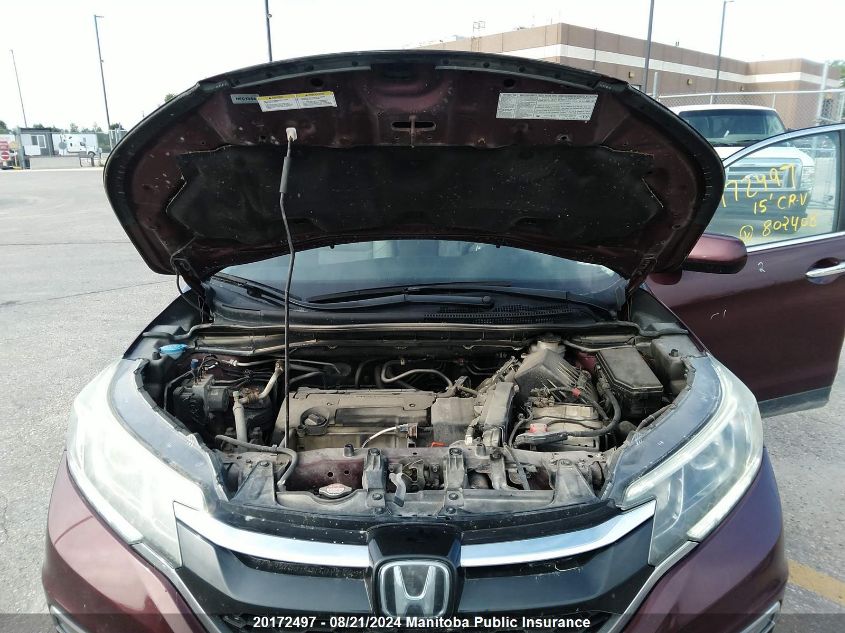 2015 Honda Cr-V Ex VIN: 5J6RM4H99FL802408 Lot: 20172497