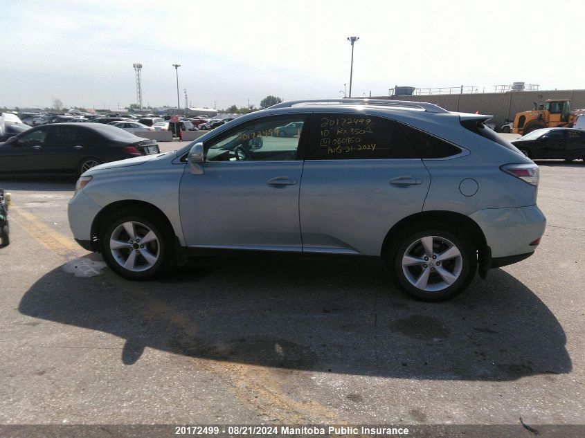 2010 Lexus Rx350 VIN: 2T2BK1BA9AC060960 Lot: 20172499