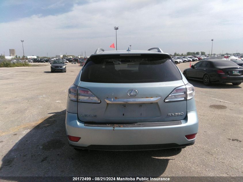 2010 Lexus Rx350 VIN: 2T2BK1BA9AC060960 Lot: 20172499