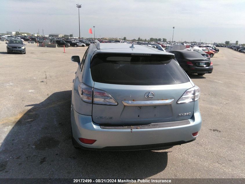 2010 Lexus Rx350 VIN: 2T2BK1BA9AC060960 Lot: 20172499