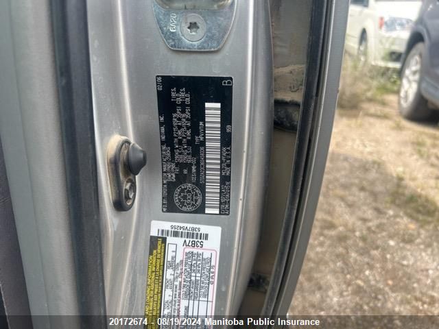 2006 Toyota Sienna Le V6 VIN: 5TDZA23C36S458336 Lot: 20172674