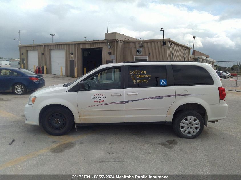 2012 Dodge Grand Caravan Se VIN: 2C4RDGBG2CR102795 Lot: 20172701