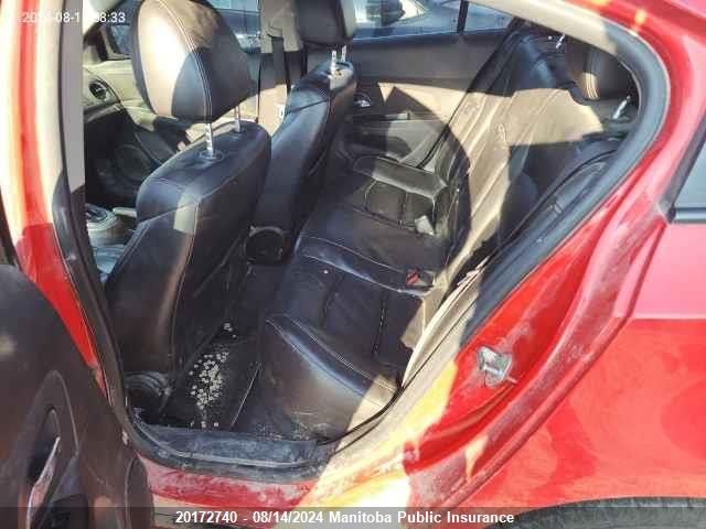 2013 Chevrolet Cruze Lt VIN: 1G1PF5SB2D7254856 Lot: 20172740