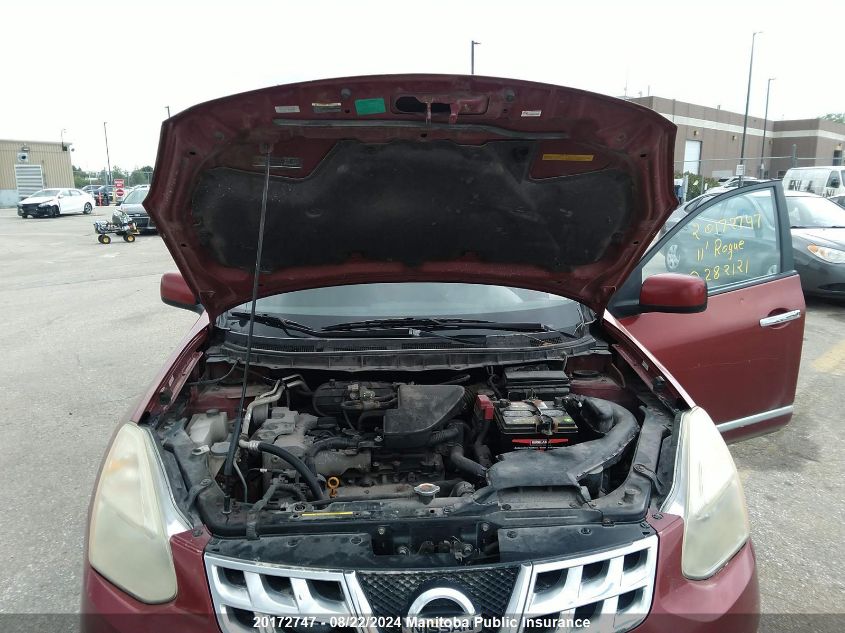 2011 Nissan Rogue S VIN: JN8AS5MV8BW282121 Lot: 20172747