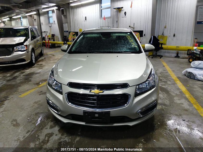 2016 Chevrolet Cruze Lt Turbo VIN: 1G1PE5SBXG7121690 Lot: 20172751