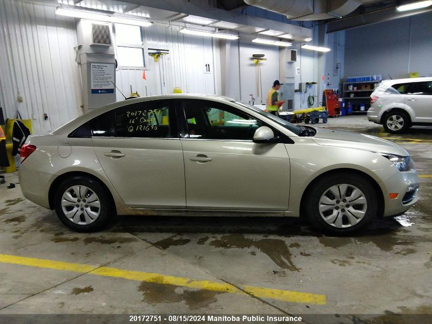 2016 Chevrolet Cruze Lt Turbo VIN: 1G1PE5SBXG7121690 Lot: 20172751