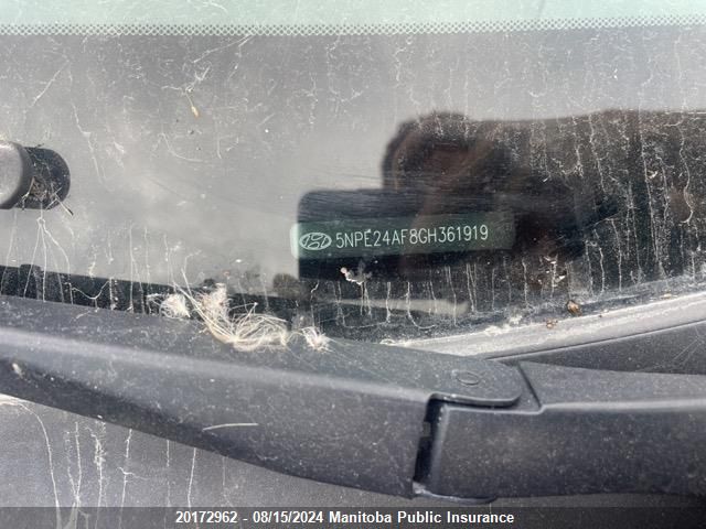 2016 Hyundai Sonata Se VIN: 5NPE24AF8GH361919 Lot: 20172962