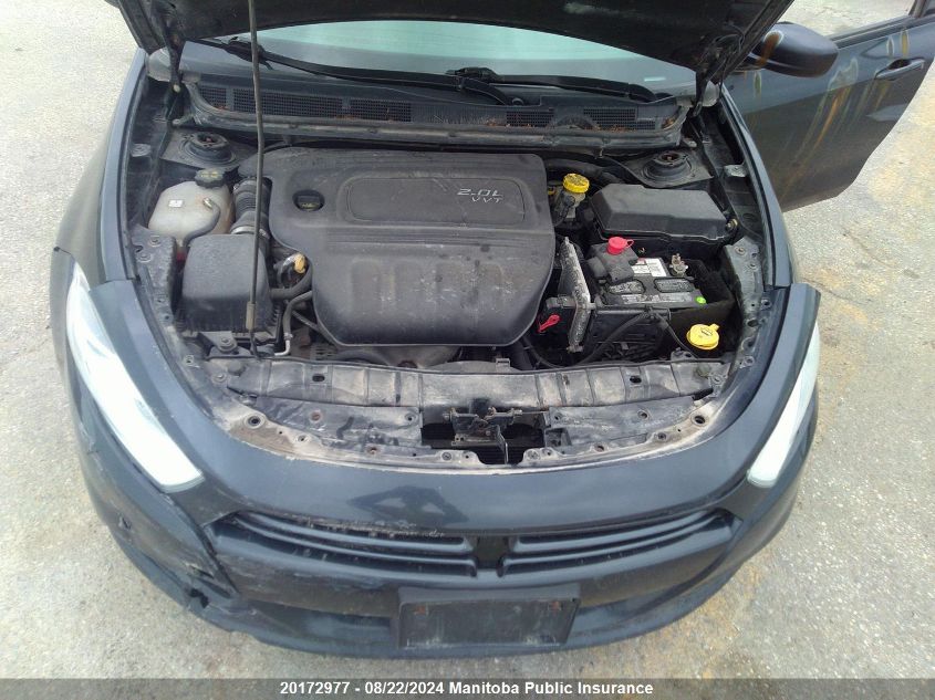 2013 Dodge Dart Sxt VIN: 1C3CDFBAXDD122636 Lot: 20172977