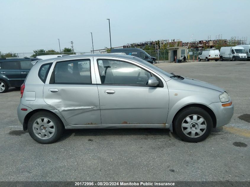 2005 Chevrolet Aveo VIN: KL1TG62615B327815 Lot: 20172996