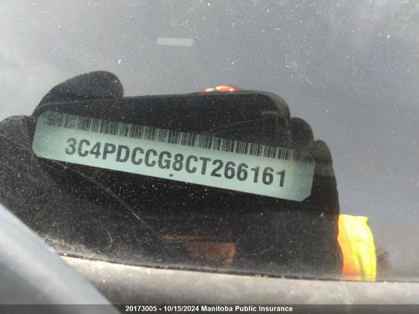 2012 Dodge Journey Crew VIN: 3C4PDCCG8CT266161 Lot: 20173005