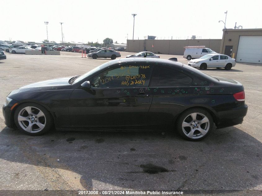 2007 BMW 328Xi VIN: WBAWC33527PD07178 Lot: 20173008