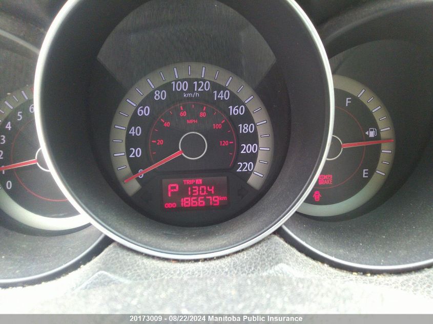 2010 Kia Forte Ex VIN: KNAFU4A22A5233496 Lot: 20173009