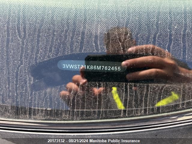 2006 Volkswagen Jetta VIN: 3VWST71K86M762455 Lot: 20173132