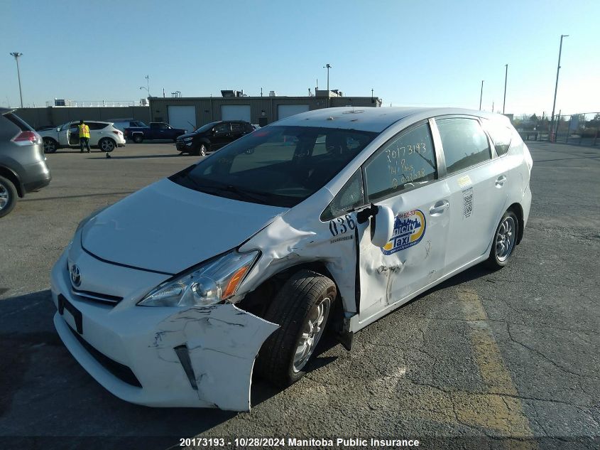 2014 Toyota Prius V VIN: JTDZN3EU1EJ002038 Lot: 20173193