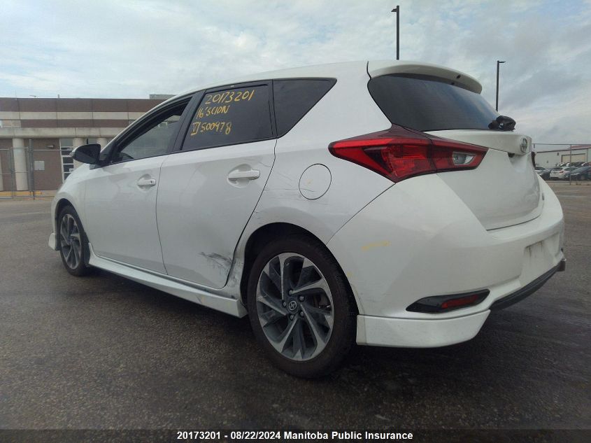 2016 Scion Im VIN: JTNKARJE1GJ500978 Lot: 20173201