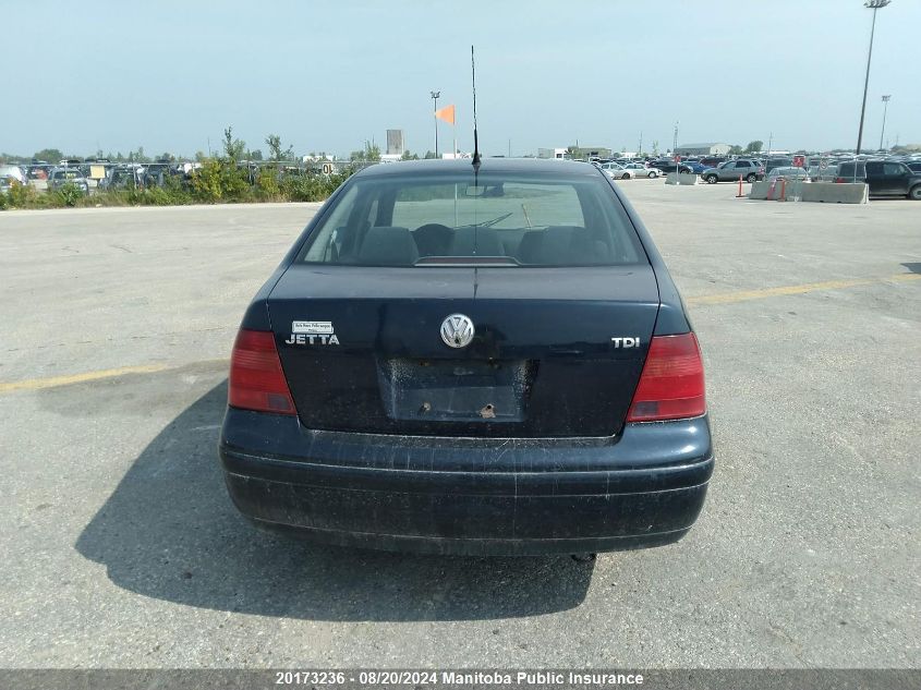 2000 Volkswagen Jetta Tdi VIN: 3VWSF29M7YM166465 Lot: 20173236