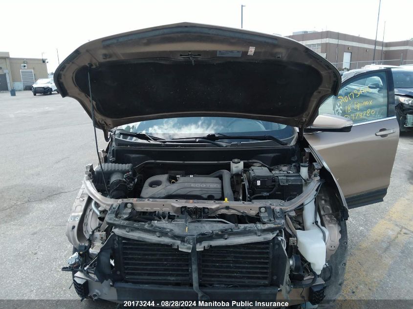 2018 Chevrolet Equinox Lt VIN: 2GNAXSEV9J6174780 Lot: 20173244