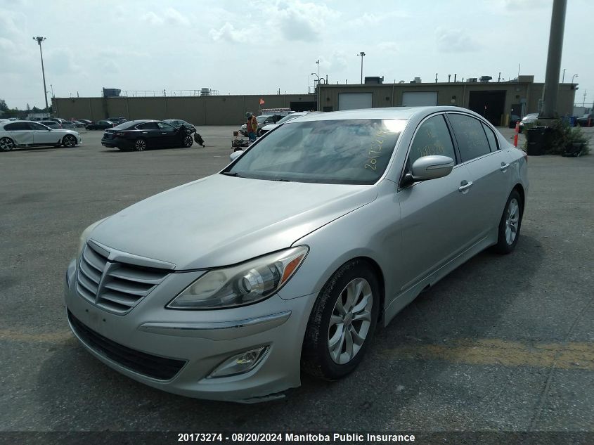 2013 Hyundai Genesis V6 VIN: KMHGC4DD7DU213824 Lot: 20173274