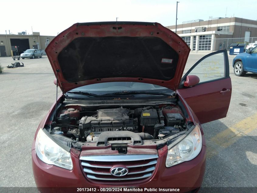 2010 Hyundai Elantra Gl VIN: KMHDU4BDXAU052125 Lot: 20173412