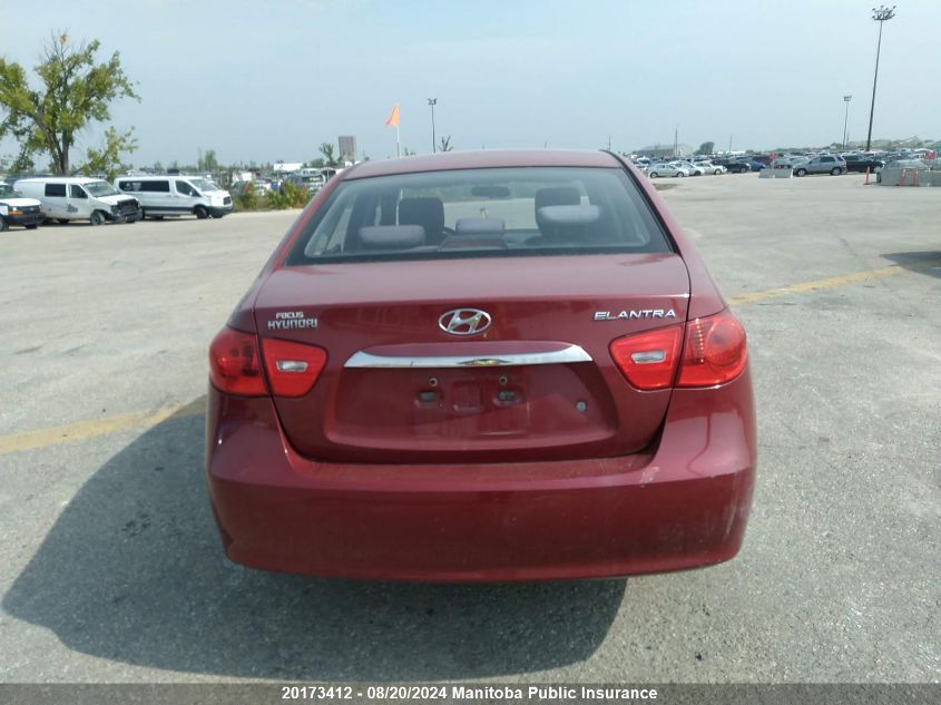 2010 Hyundai Elantra Gl VIN: KMHDU4BDXAU052125 Lot: 20173412