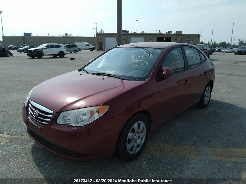 2010 Hyundai Elantra Gl VIN: KMHDU4BDXAU052125 Lot: 20173412
