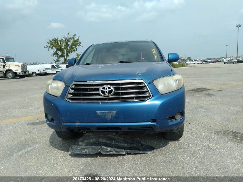 2008 Toyota Highlander Sport V6 VIN: JTEES43A782022326 Lot: 20173428