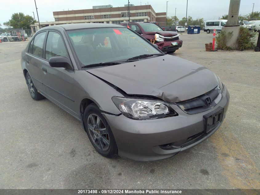 2004 Honda Civic Dx VIN: 2HGES16354H928607 Lot: 20173498