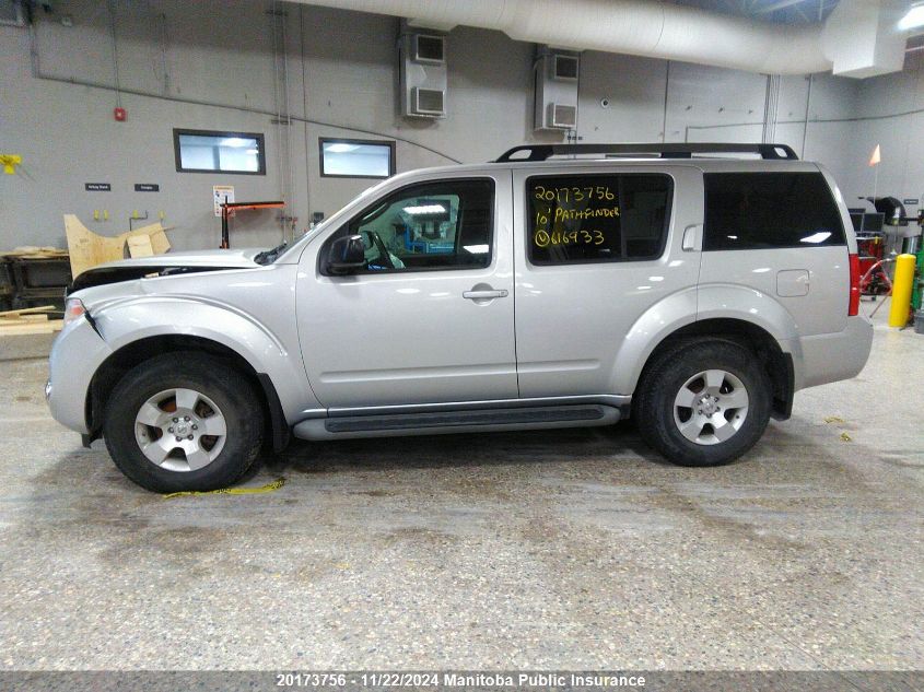 2010 Nissan Pathfinder S VIN: 5N1AR1NB9AC616933 Lot: 20173756