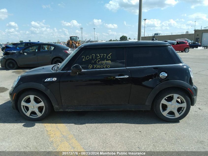 2011 Mini Cooper S VIN: WMWSV3C59BTY10020 Lot: 20173776