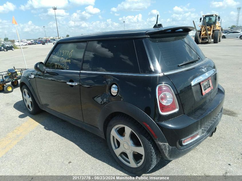 2011 Mini Cooper S VIN: WMWSV3C59BTY10020 Lot: 20173776