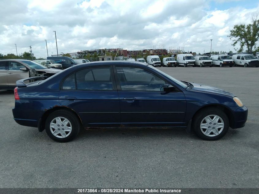 2003 Honda Civic Dx VIN: 2HGES16453H910857 Lot: 20173864