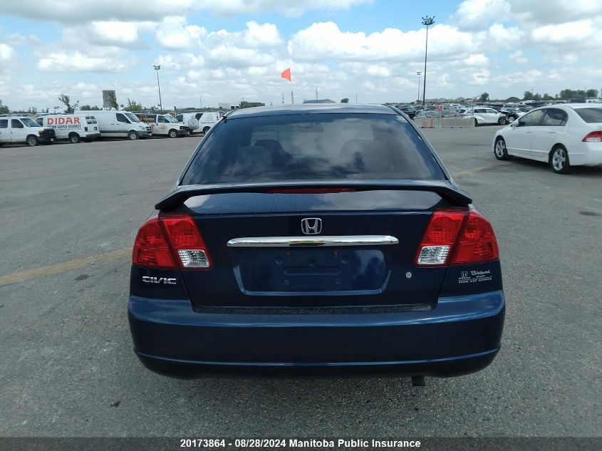 2003 Honda Civic Dx VIN: 2HGES16453H910857 Lot: 20173864