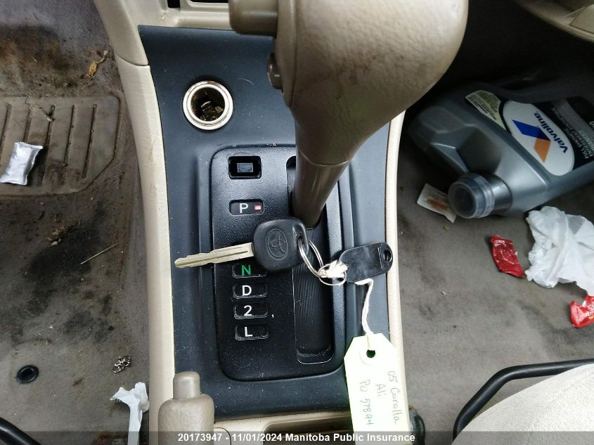 2005 Toyota Corolla VIN: 2T1BR32E35C892251 Lot: 20173947