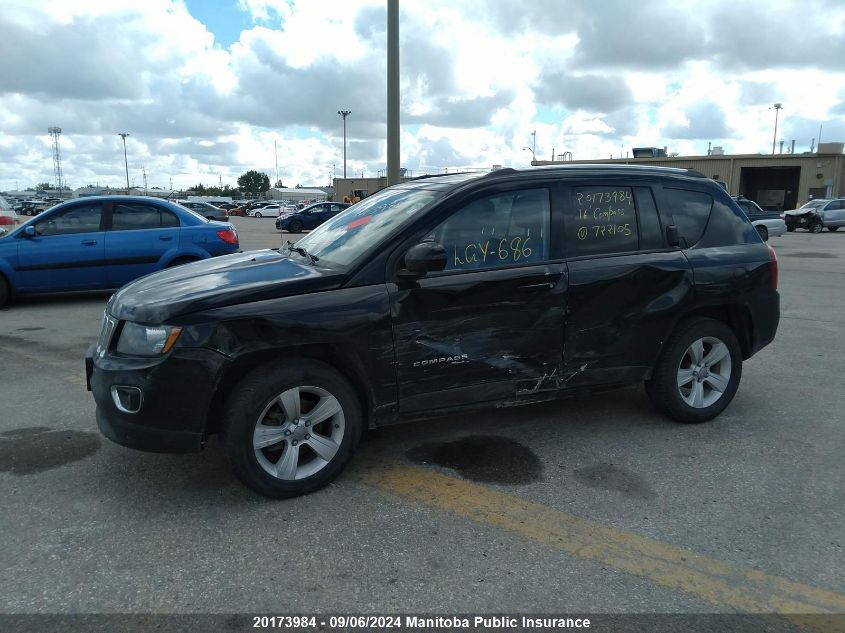 2016 Jeep Compass High Altitude VIN: 1C4NJDABXGD722105 Lot: 20173984