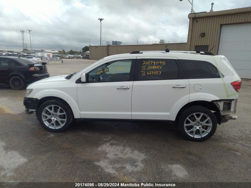 2013 Dodge Journey R/T VIN: 3C4PDDFG7DT627057 Lot: 20174098