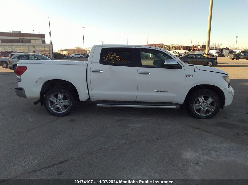 2008 Toyota Tundra Limited V8 Crewmax VIN: 5TBDV58168S499109 Lot: 20174107