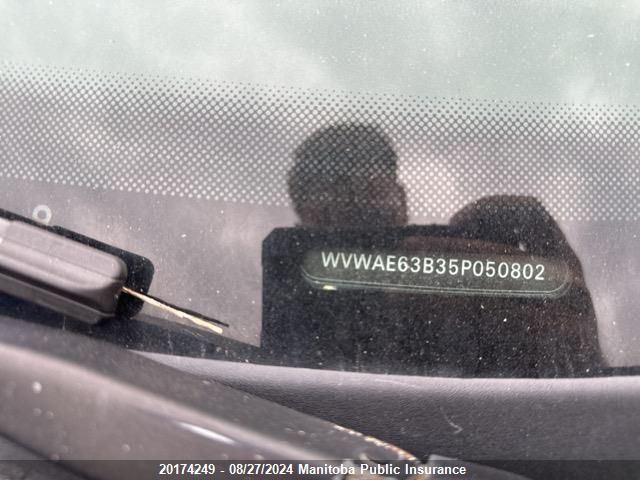 2005 Volkswagen Passat Gls Tdi VIN: WVWAE63B35P050802 Lot: 20174249