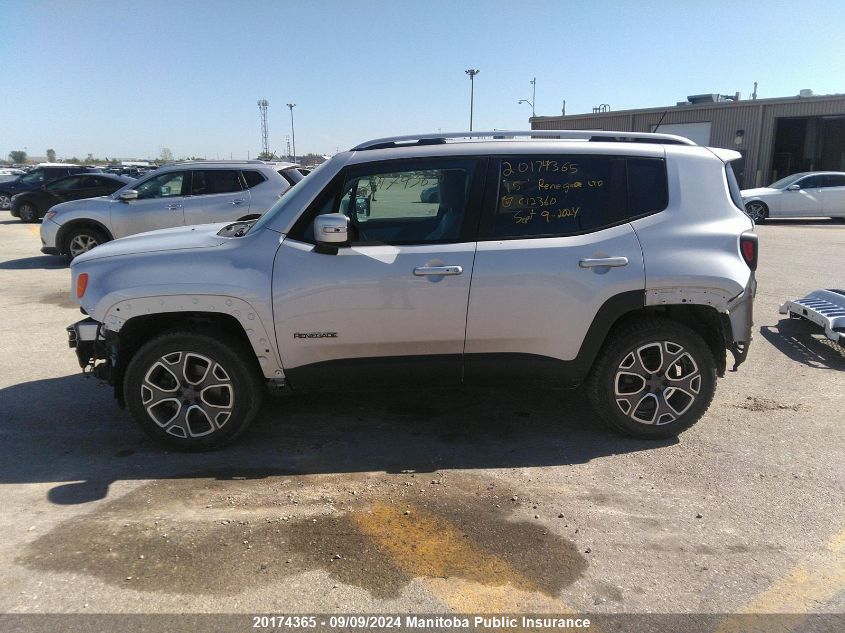 2015 Jeep Renegade Limited VIN: ZACCJBDT7FPC12360 Lot: 20174365