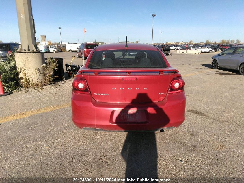 2013 Dodge Avenger Sxt VIN: 1C3CDZCB2DN692830 Lot: 20174390