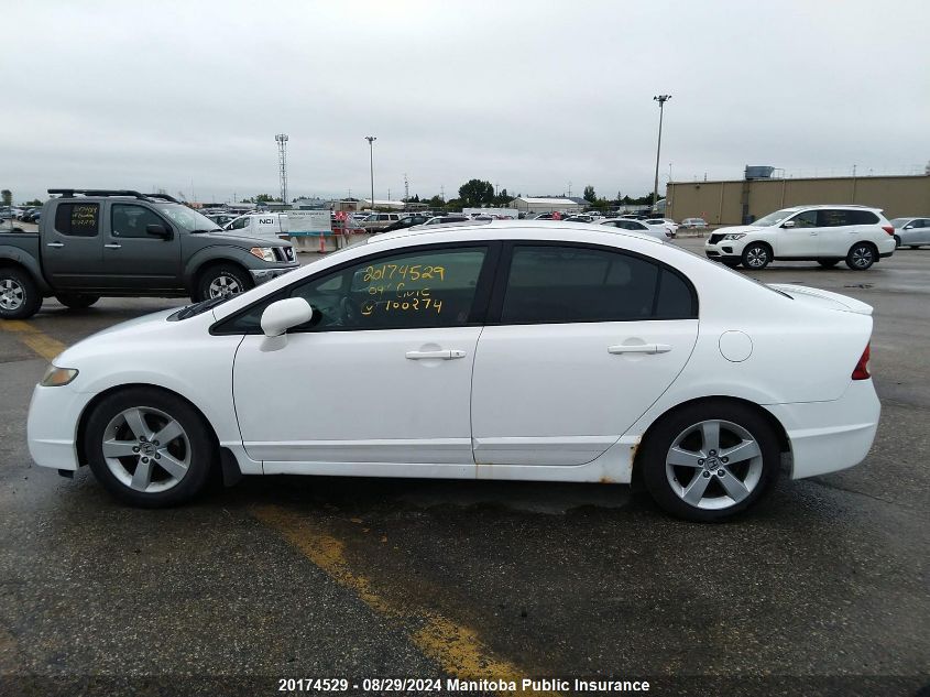 2009 Honda Civic Sport VIN: 2HGFA16659H100274 Lot: 20174529