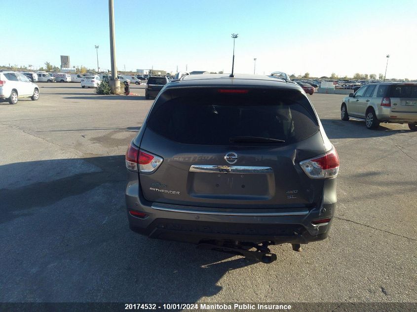 2015 Nissan Pathfinder Sl VIN: 5N1AR2MM3FC648843 Lot: 20174532