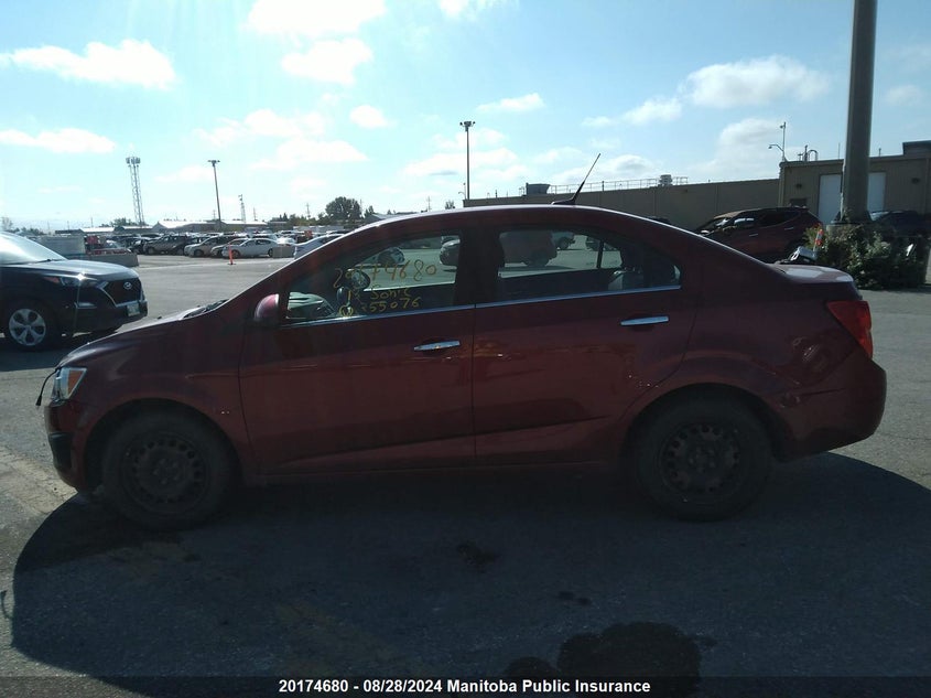 2013 Chevrolet Sonic Lt VIN: 1G1JD5EH7D4255076 Lot: 20174680