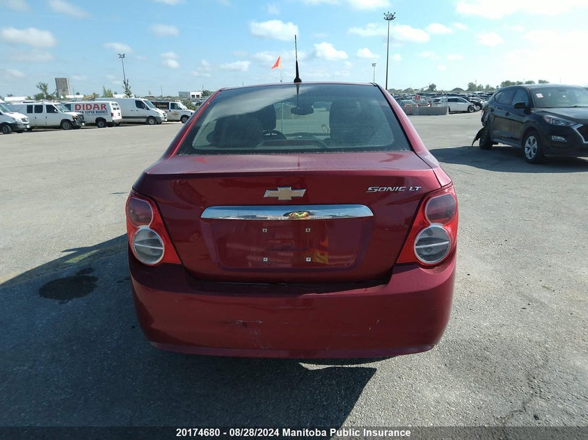 2013 Chevrolet Sonic Lt VIN: 1G1JD5EH7D4255076 Lot: 20174680