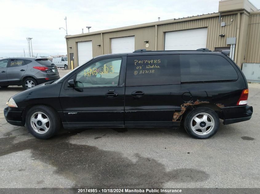 2003 Ford Windstar VIN: 2FMZA57493BA23138 Lot: 20174985