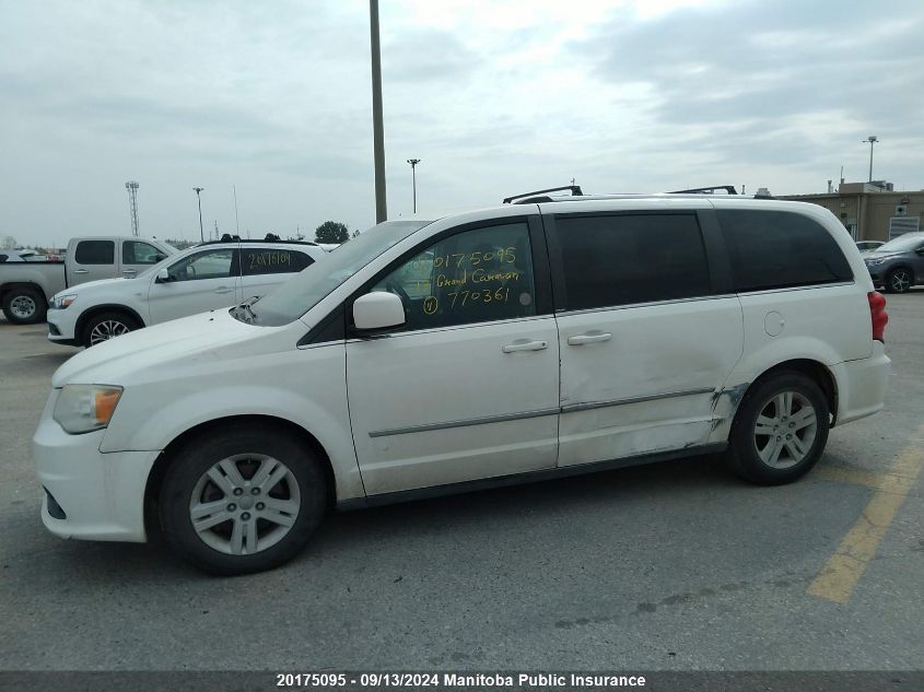 2013 Dodge Grand Caravan Crew VIN: 2C4RDGDG1DR770361 Lot: 20175095