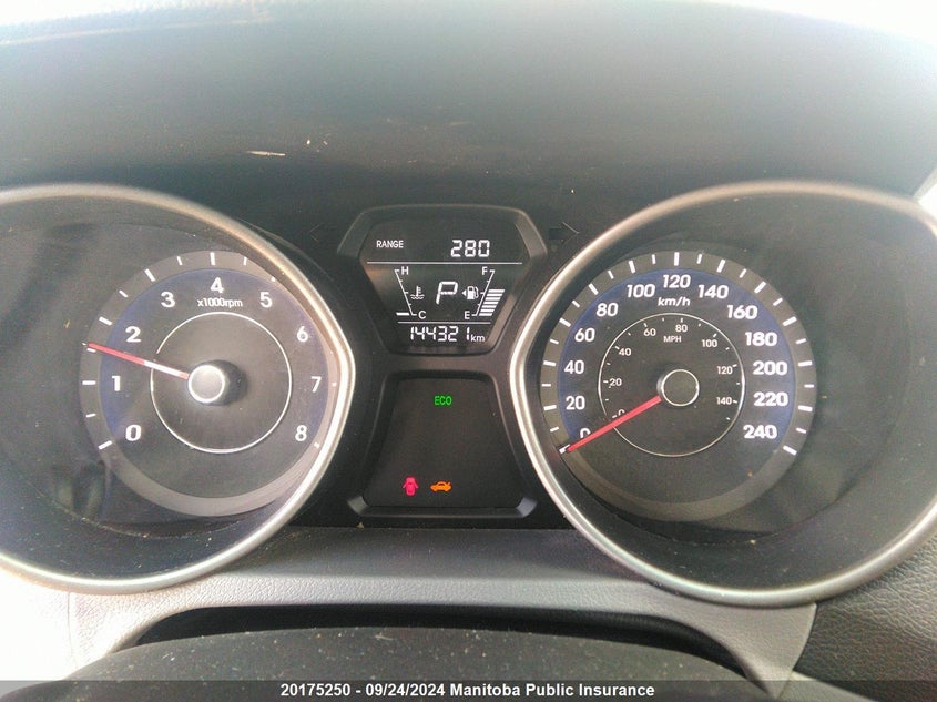 2014 Hyundai Elantra Gl VIN: 5NPDH4AE3EH490956 Lot: 20175250
