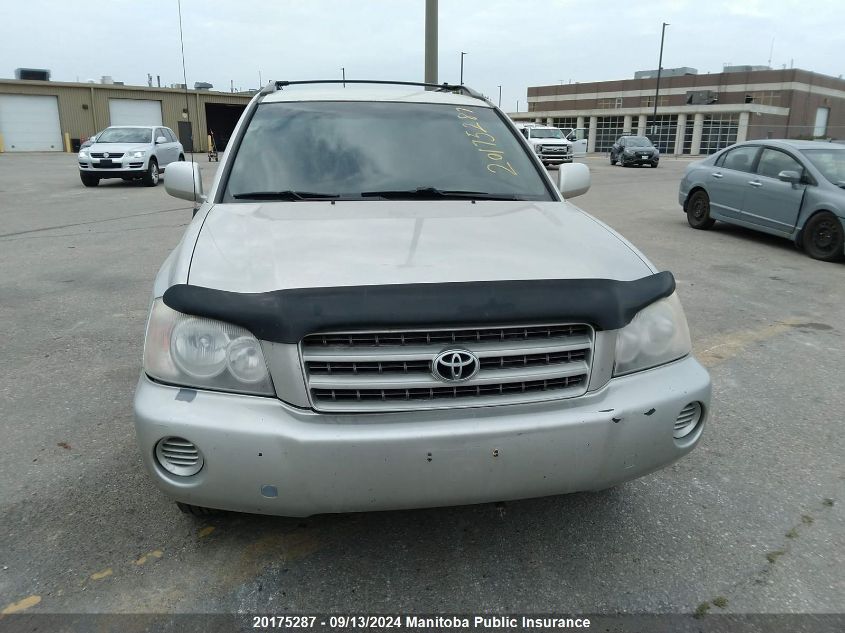 2003 Toyota Highlander V6 VIN: JTEHF21A530110787 Lot: 20175287