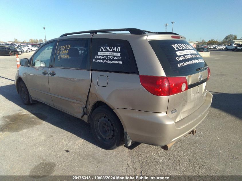 5TDZK29C68S180524 2008 Toyota Sienna Ce V6