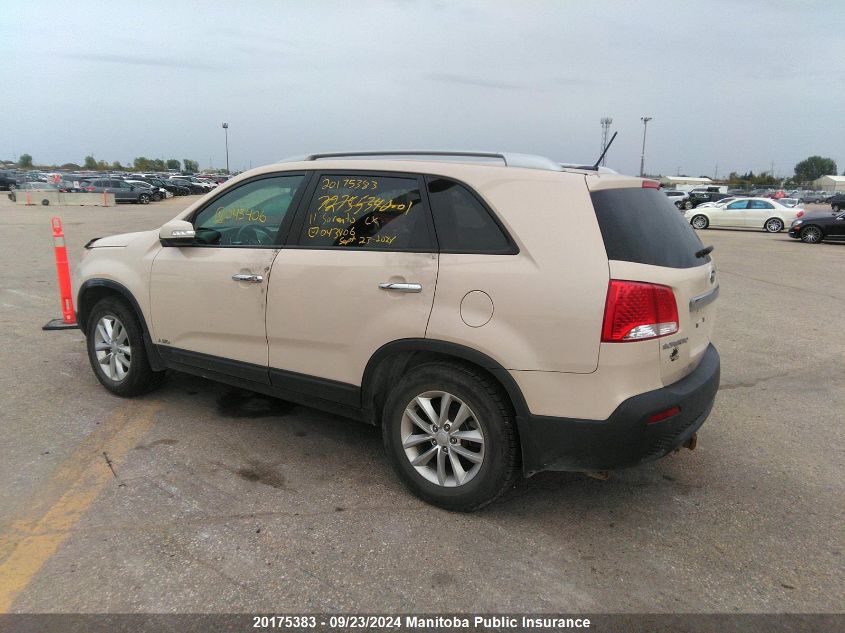 2011 Kia Sorento Lx V6 VIN: 5XYKTDA24BG043406 Lot: 20175383