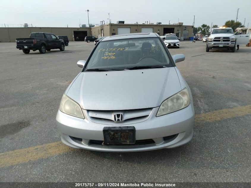 2004 Honda Civic Si VIN: 2HGES15844H906272 Lot: 20175757